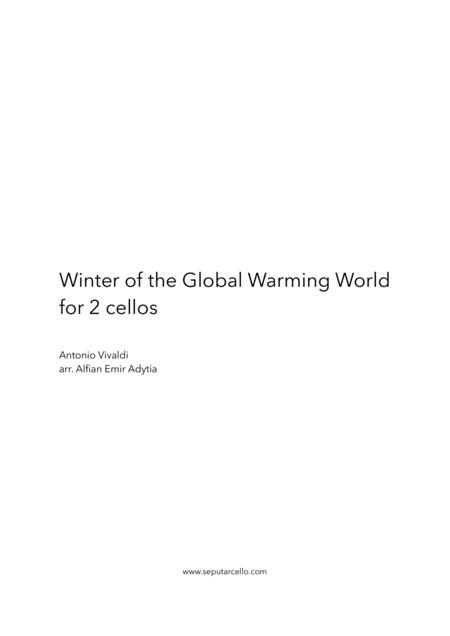 Free Sheet Music Winter Of The Global Warming World