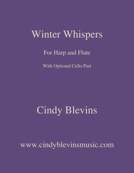 Free Sheet Music Winter Whispers An Original Song For Harp And Flute With An Optional Cello Part