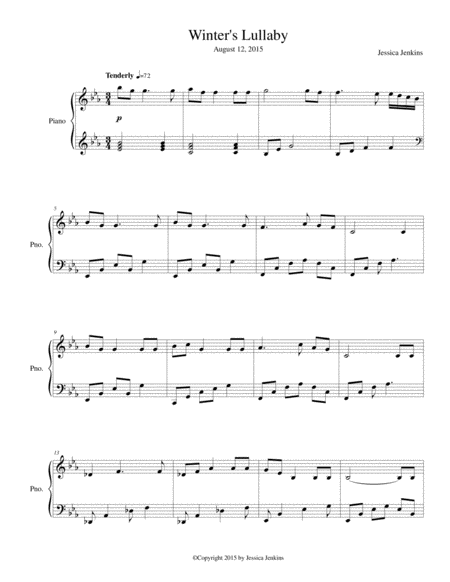 Winters Lullaby Sheet Music