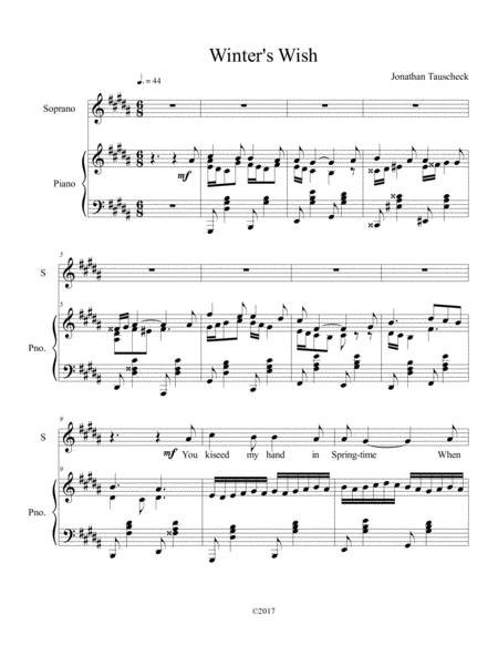 Winters Wish Sheet Music