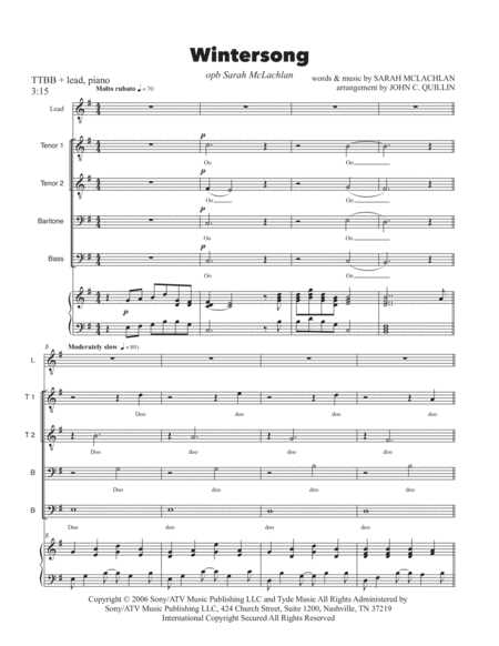 Wintersong Sheet Music