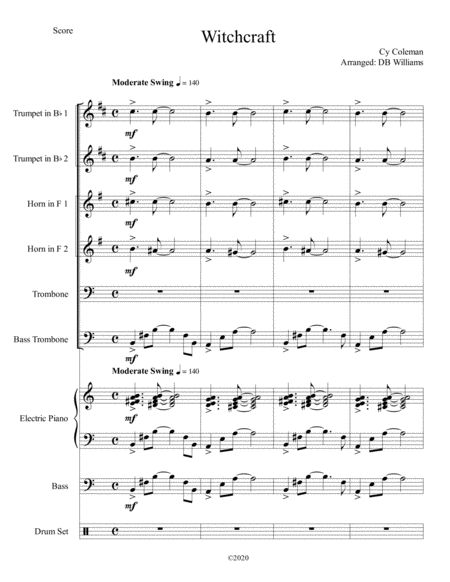 Witchcraft Brass Sextet Sheet Music