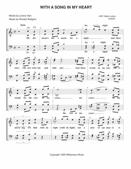 With A Song In My Heart From Spring Is Here Sheet Music