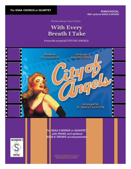 Free Sheet Music With Every Breath I Take From City Of Angels Ssaa Quartet Or Chorus And Piano Bass Drums