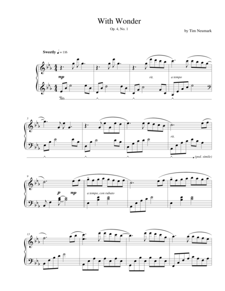 Free Sheet Music With Wonder