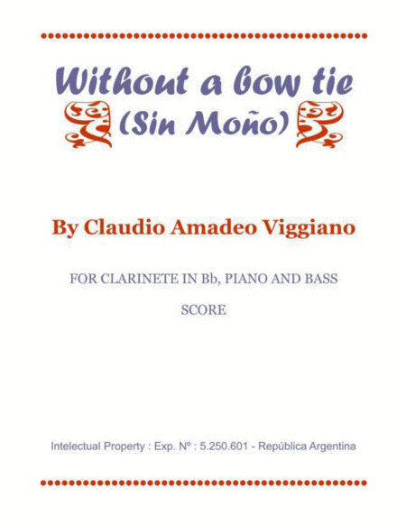 Without A Bow Tie Sin Moo Sheet Music