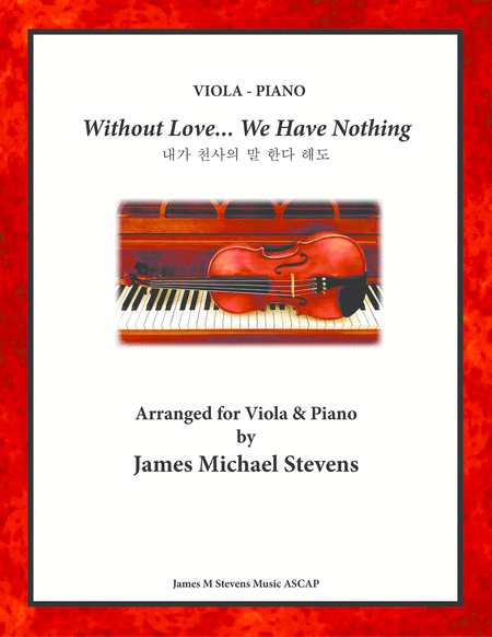 Without Love We Have Nothing Viola Piano Sheet Music