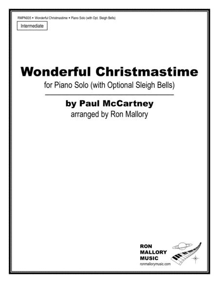 Free Sheet Music Wonderful Christmastime Piano Solo