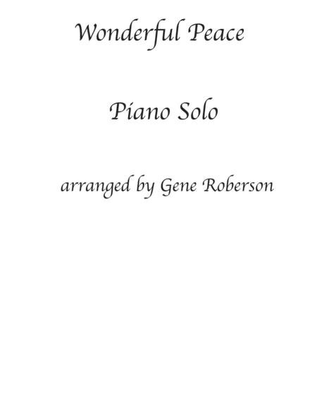 Free Sheet Music Wonderful Peace Piano Solo