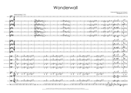 Wonderwall Swing Big Band And Vocal Sheet Music