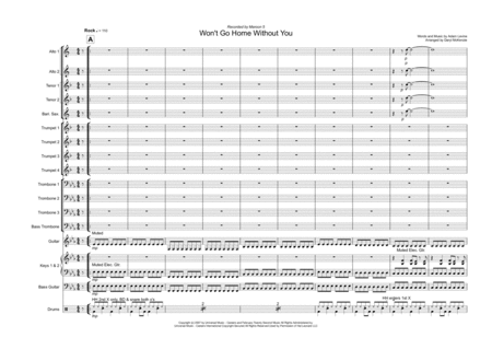 Wont Go Home Without You Vocal With Big Band Key Of Eb Sheet Music