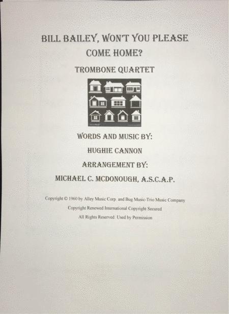 Wont You Come Home Bill Bailey Sheet Music