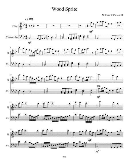 Free Sheet Music Wood Sprite