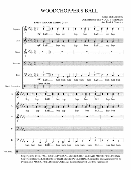 Free Sheet Music Woodchoppers Ball