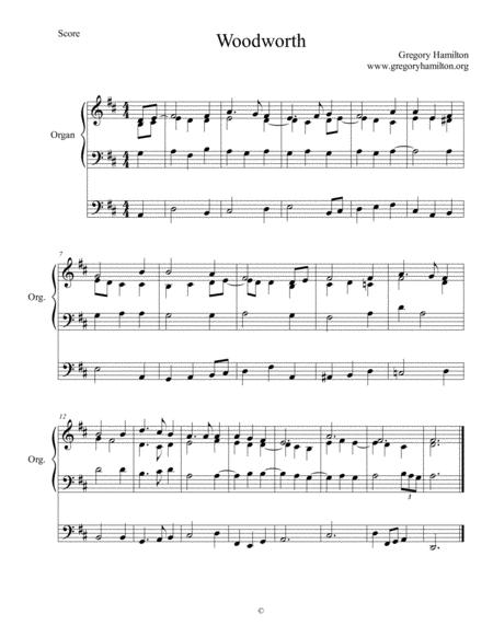 Woodworth Just As I Am Alternative Harmonization Sheet Music