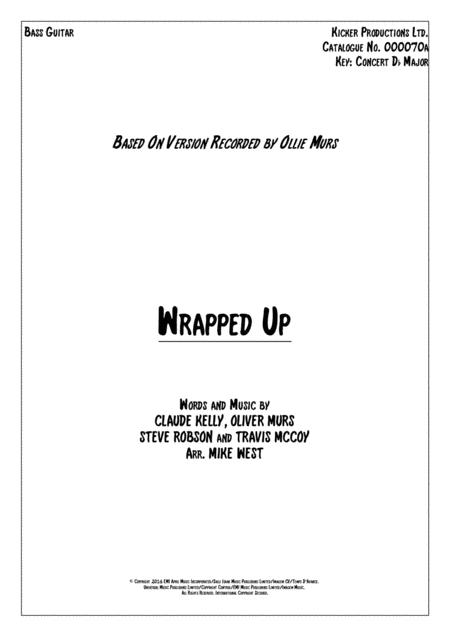 Wrapped Up Bass Guitar Sheet Music