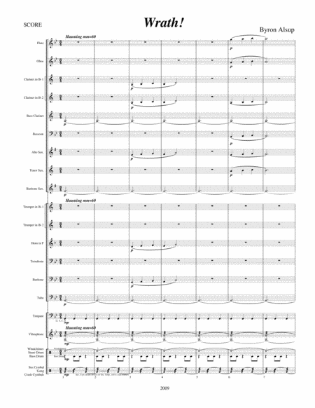 Free Sheet Music Wrath