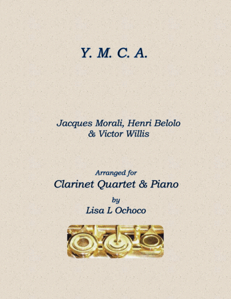 Y M C A For Clarinet Quartet Piano Sheet Music