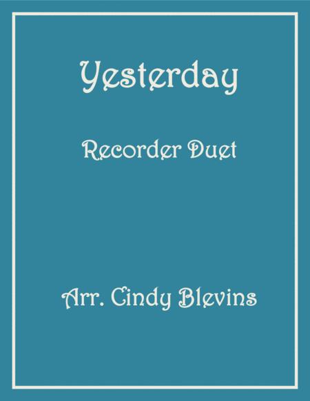 Yesterday Recorder Duet Sheet Music