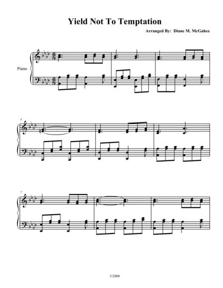 Yield Not To Temptation Sheet Music