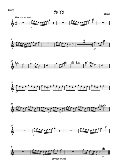 Free Sheet Music Yo Yo