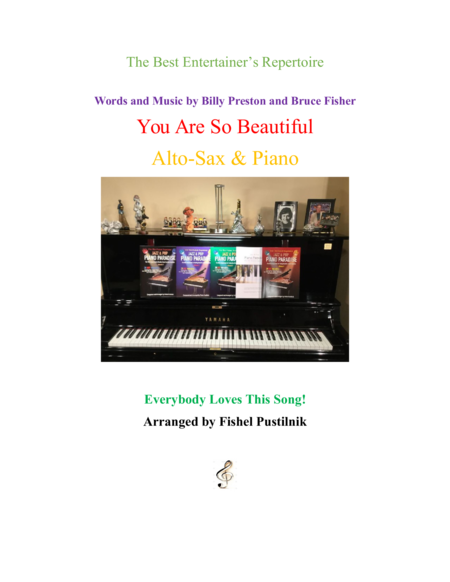 Free Sheet Music You Are So Beautiful For Alto Sax And Piano