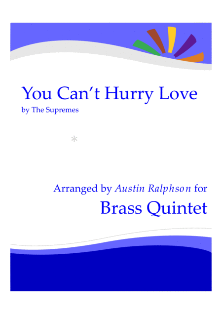 You Cant Hurry Love Brass Quintet Sheet Music