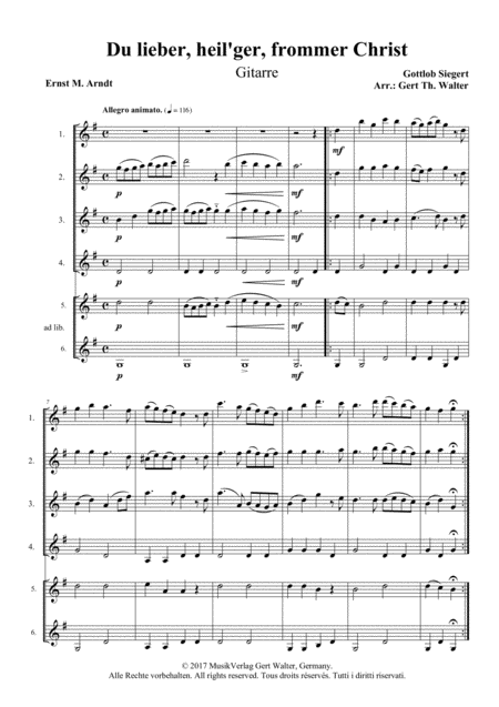 Free Sheet Music You Dearest Holy Pious Christ