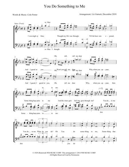 You Do Something To Me Sheet Music