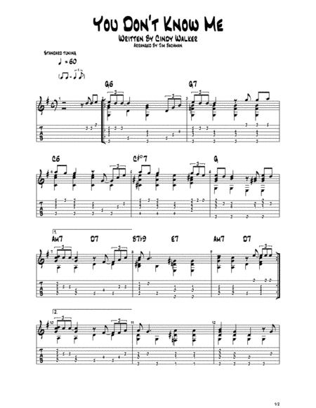 You Dont Know Me Ray Charles Sheet Music