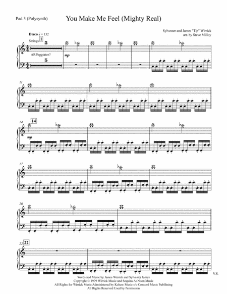 Free Sheet Music You Make Me Feel Mighty Real Instumental Pak