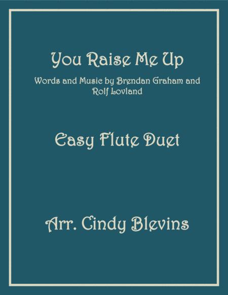 You Raise Me Up Easy Flute Duet Sheet Music