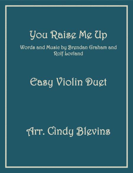 You Raise Me Up Easy Violin Duet Sheet Music