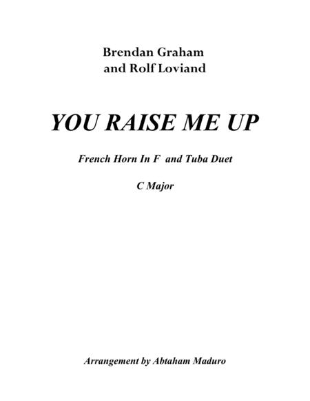 Free Sheet Music You Raise Me Up French Horn And Tuba Duet