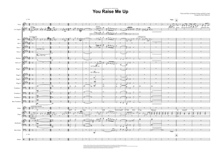 You Raise Me Up Male Vocal And Big Band Sheet Music