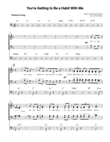 Free Sheet Music You Re Getting To Be A Habit With Me