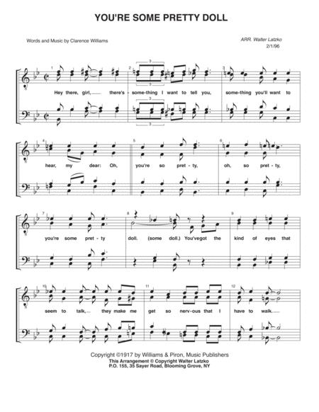 Free Sheet Music You Re Some Pretty Doll