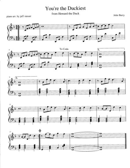 You Re The Duckiest Sheet Music