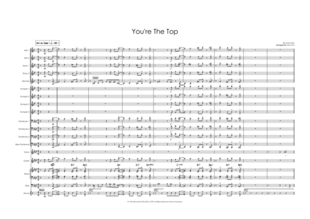 You Re The Top Big Band Ft Female Vocal Sheet Music