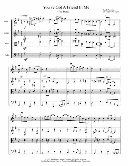 You Ve Got A Friend In Me Sheet Music