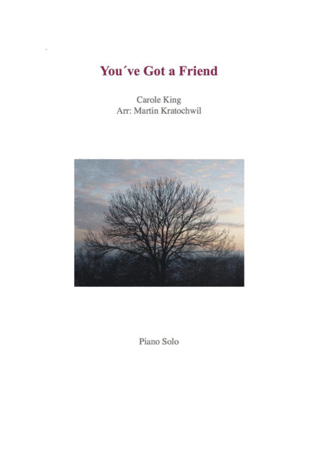 Free Sheet Music You Ve Got A Friend Piano Solo