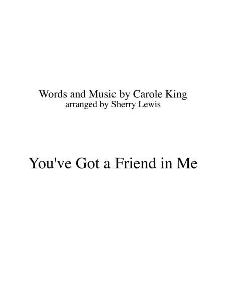 You Ve Got A Friend String Trio For String Trio Sheet Music