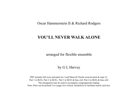 You Will Never Walk Alone Flexible Ensemble Sheet Music