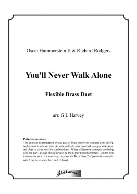 You Will Never Walk Alone For Flexible Brass Duet Sheet Music