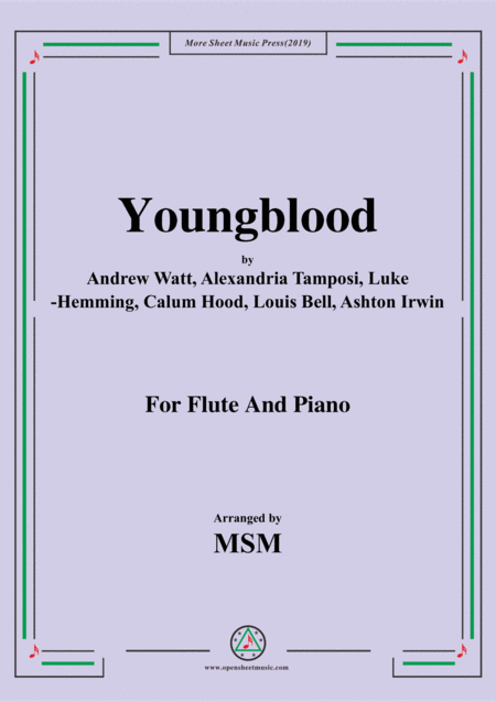 Youngblood For Flute And Piano Sheet Music