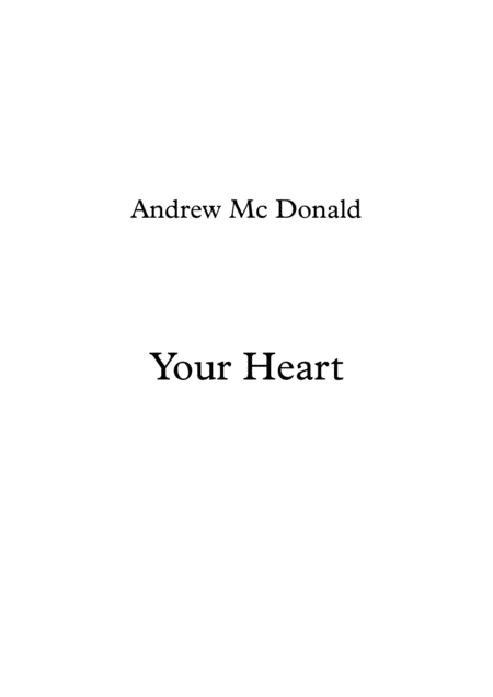 Your Heart Sheet Music