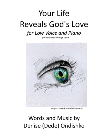 Your Life Reveals Gods Love Low Voice Sheet Music