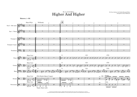 Your Love Has Lifted Me Higher And Higher Vocal With Small Band 3 5 Horns Key Of D Sheet Music