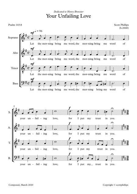 Your Unfailing Love Sheet Music