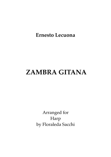 Zambra Gitana Sheet Music